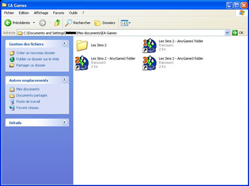 Installer une copie des Sims 2 avec AnyGame Starter