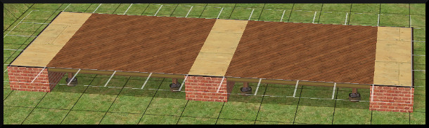 Construire un pont avec double arches dans Les Sims 2