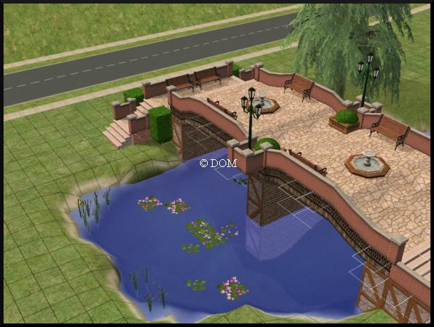Construire un pont avec double arches dans Les Sims 2