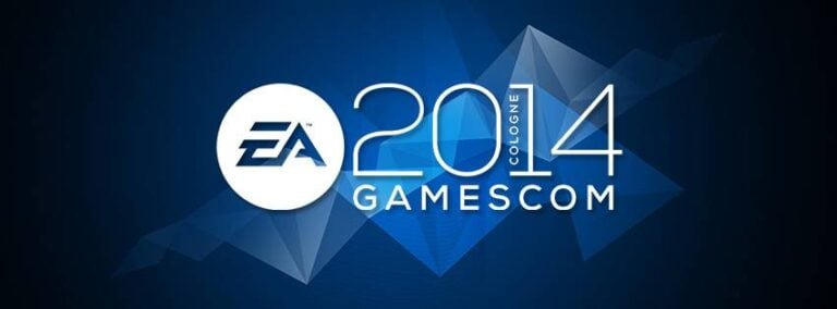 Logo EA à Gamescom 2014 Cologne.