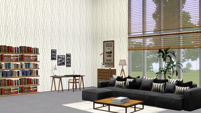 Uniformiser la luminosité des murs dans une pièce Sims 3 à plusieurs niveaux