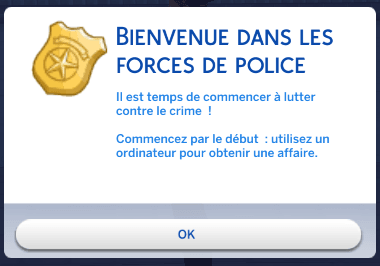La carrière policière dans Les Sims 4 Au Travail