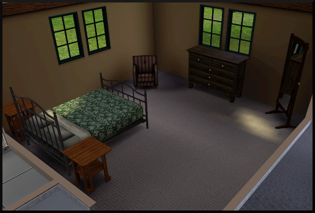 Décorer une pièce avec et sans CC dans Les Sims 3