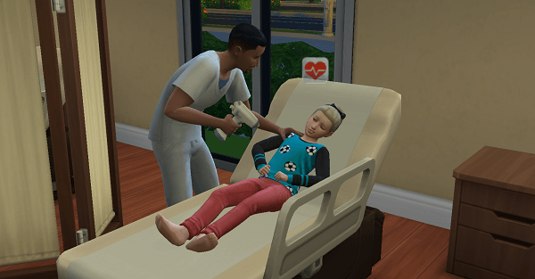 Médicament médecin Sims 4 Au Travail