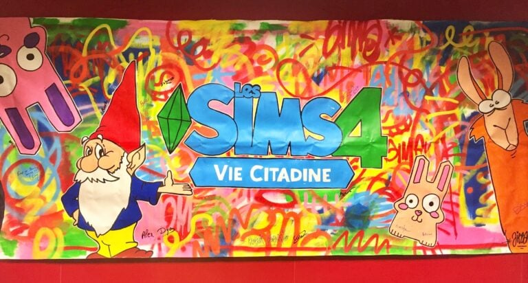 Graffiti coloré, "Les Sims 4 Vie Citadine".