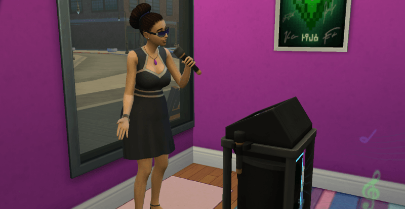 La compétence chant dans Les Sims 4 Vie Citadine