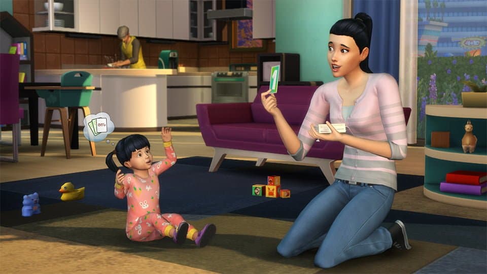 Les bambins arrivent chez Les Sims 4