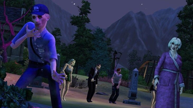 Zombis en Los Sims 3 Superpoderes
