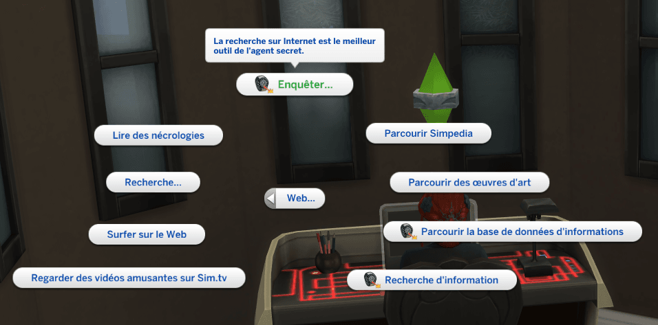 La carrière d'agents secrets dans Les Sims 4