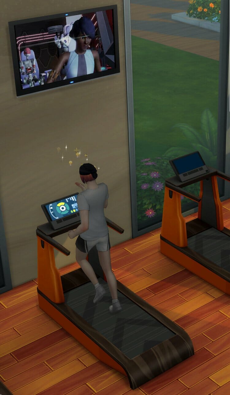 Tapis course Sims 4 Fitness