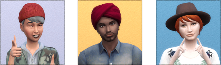 CC Chapeaux pour Les Sims 4