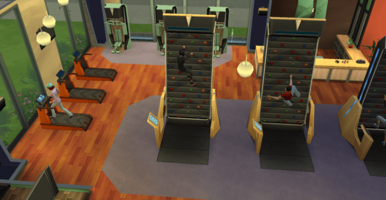 Interior de un moderno salón de masajes.