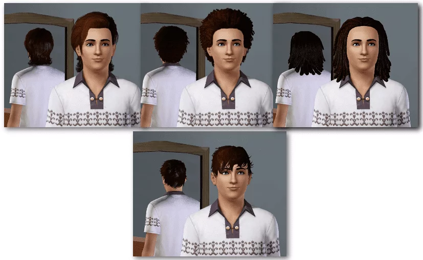 Coiffures sims 3 Ile de Rêve