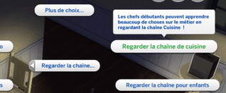 Chaine cuisine sims 4
