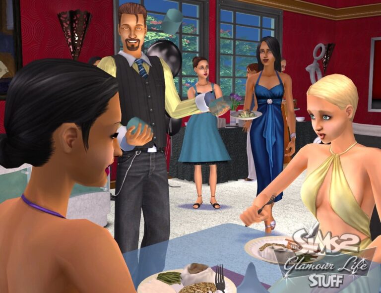 Réception  dans jeu Les Sims 2.