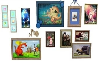 Galerie d'images des Sims variés.