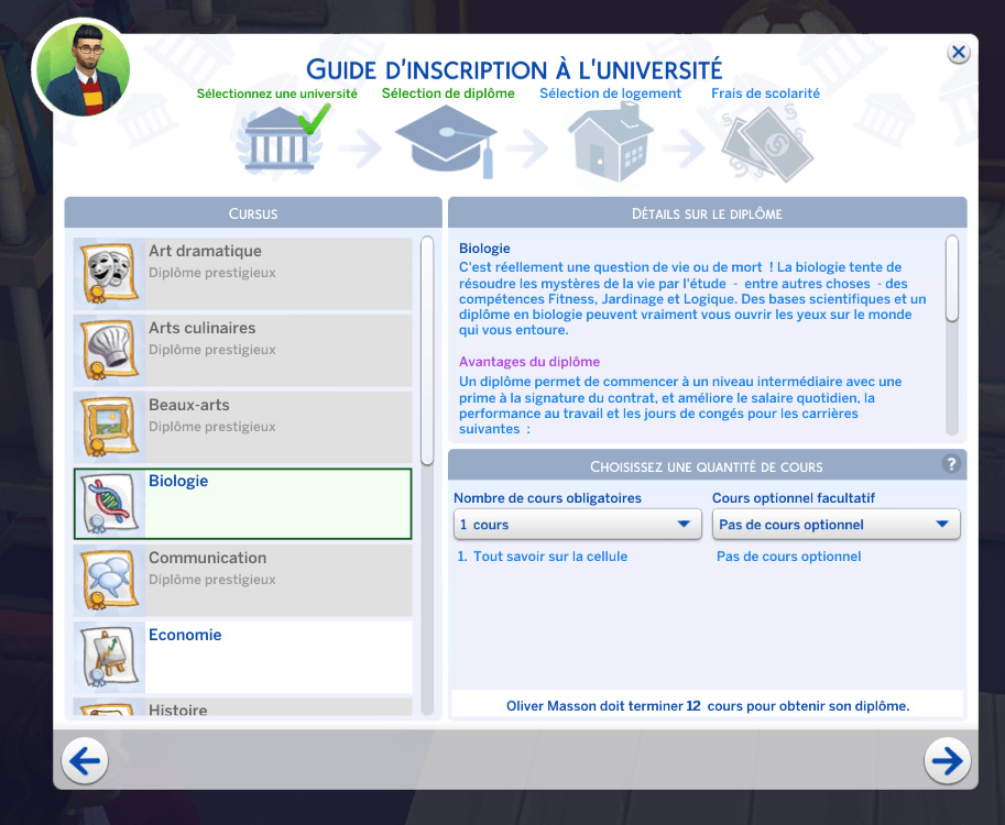 Les diplômes et les métiers dans Les Sims 4 À la Fac