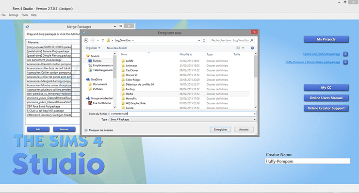 Compresser ses fichiers Package avec le Sims 4 Studio