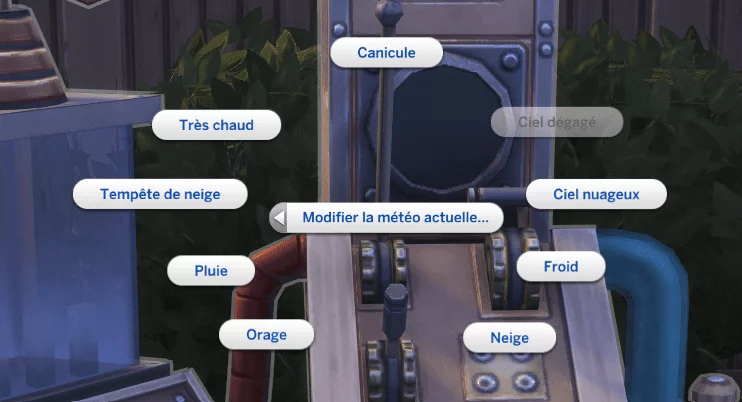 Modifier la météo sims 4 saisons