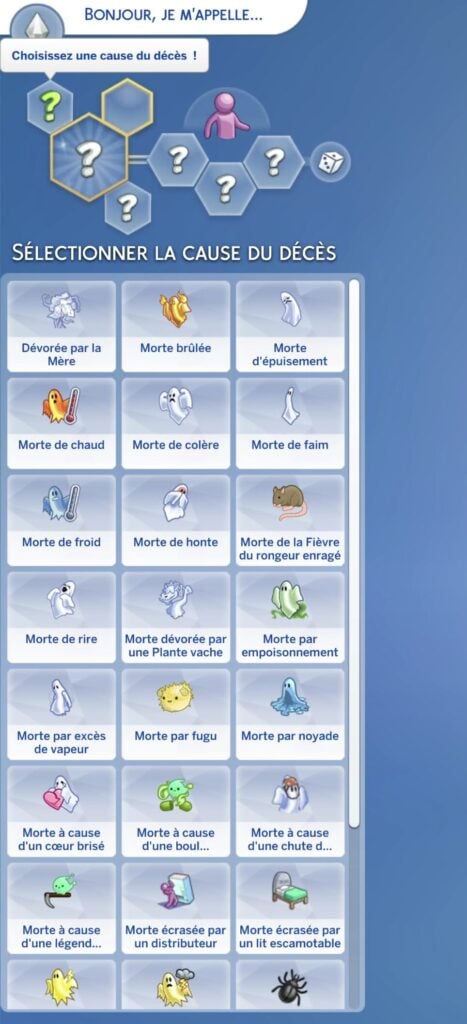 Les fantômes dans Les Sims 4