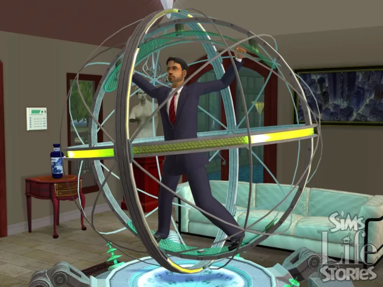 Sims dans dispositif futuriste des Sims.