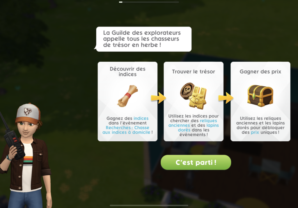 La chasse aux trésors commence dans Les Sims Mobile