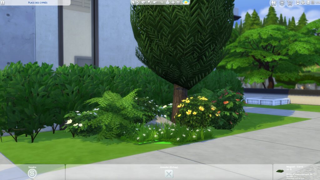 Utilisation du bb moveobjects des Sims 4 pour faire un parterre fleuri