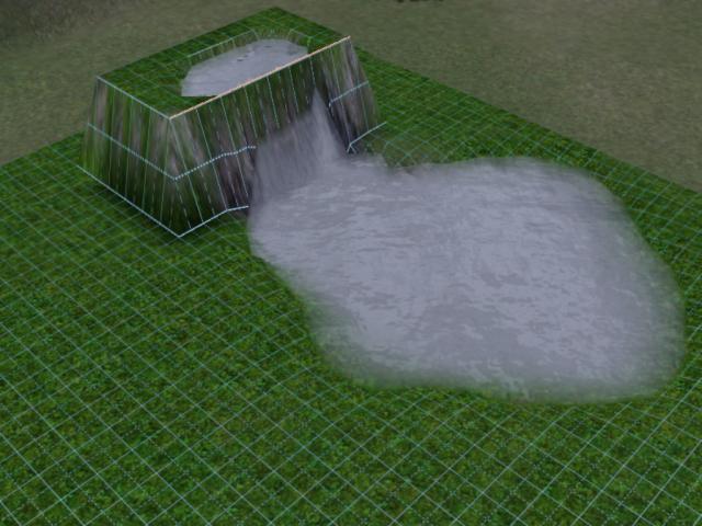 Faire une chute et des glissades d'eau dans Les Sims 3