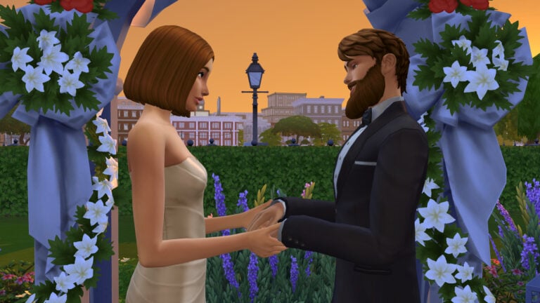 Mariage dans Les Sims.