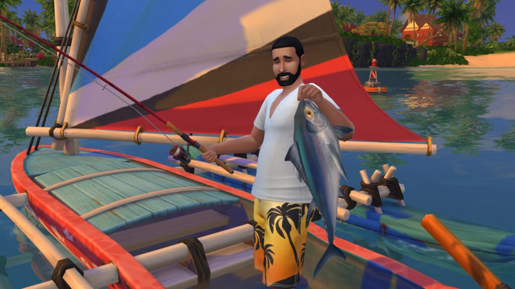 La pêche chez Les Sims 4