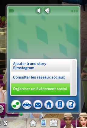 Les événements sociaux dans Les Sims 4