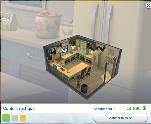 Test du kit Les Sims 4 Cuisine Rustique