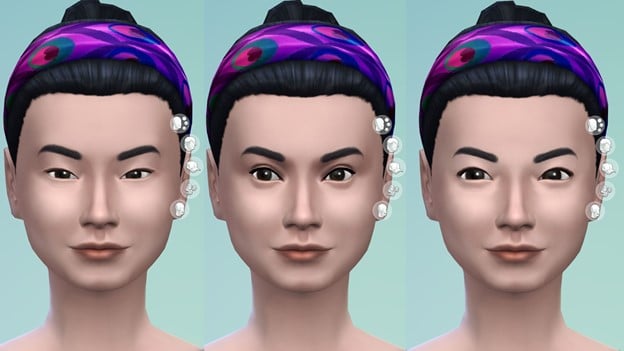 Quelques yeux et coupes de cheveux dans la nouvelle mise à jour Sims 4