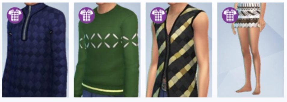 Les nouvelles tenues du kit Sims 4 Nouveaux styles masculins