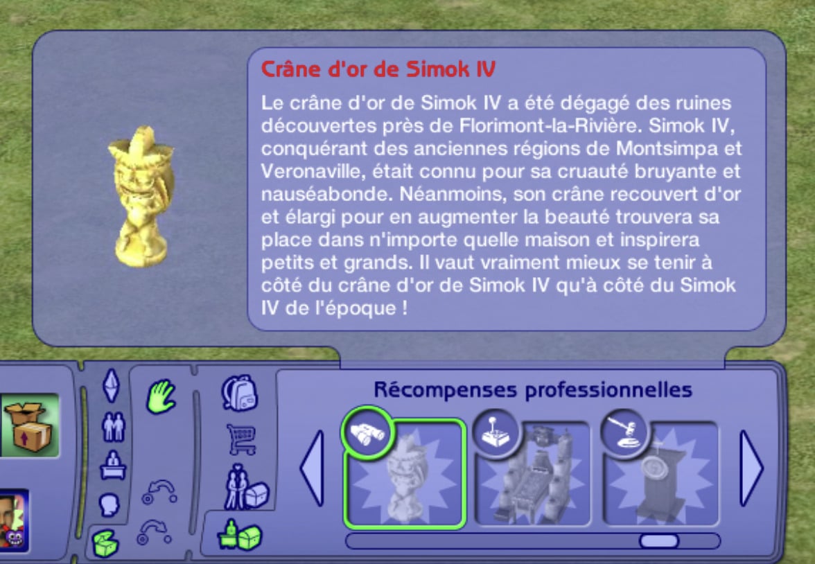 Carrière Aventure dans Les Sims 2 Quartier Libre