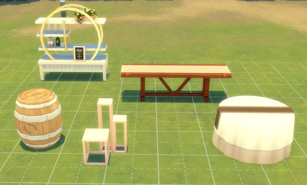 Les nouveaux objets du pack Sims 4 Mariage
