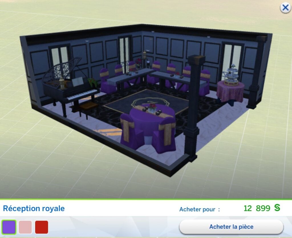 Les nouveaux objets du pack Sims 4 Mariage