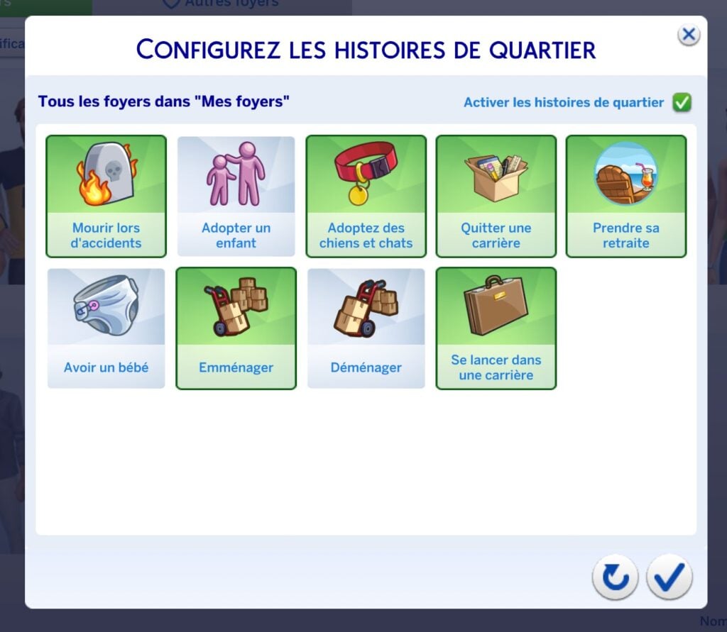 La progression de l'histoire étendue dans la nouvelle mise à jour des Sims 4