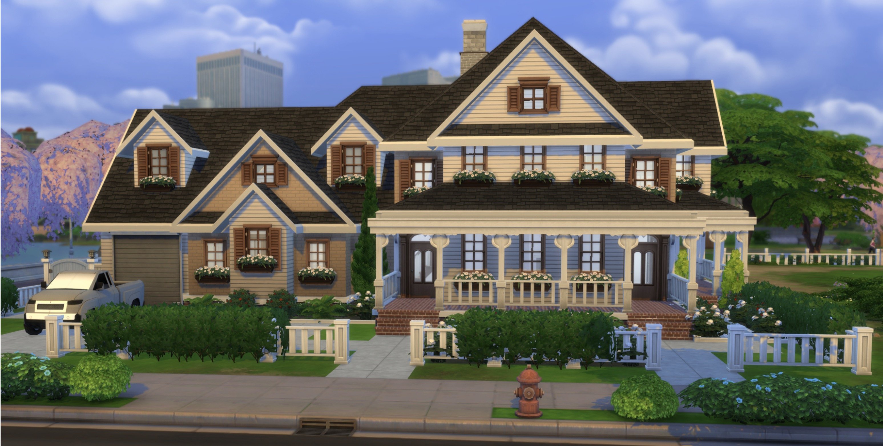 Auswahl an Familienhäusern für Die Sims 4