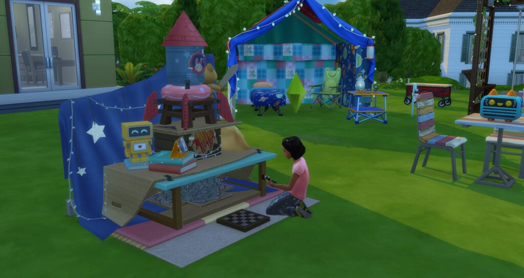 Des activités pour enfant dans le kit Sims 4 Petits Campeurs