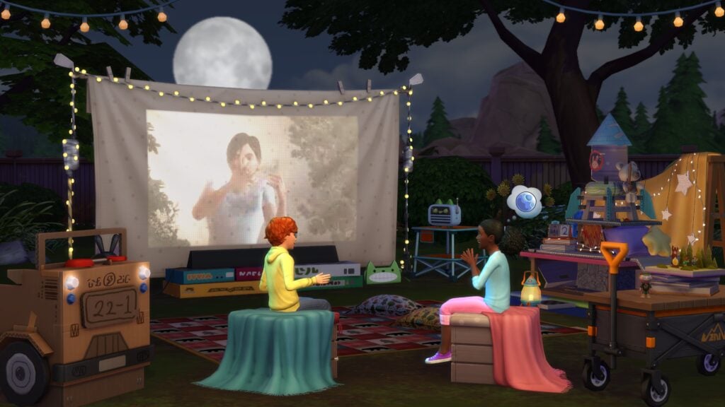 Vidéo projecteur Les Sims 4 Petits campeurs