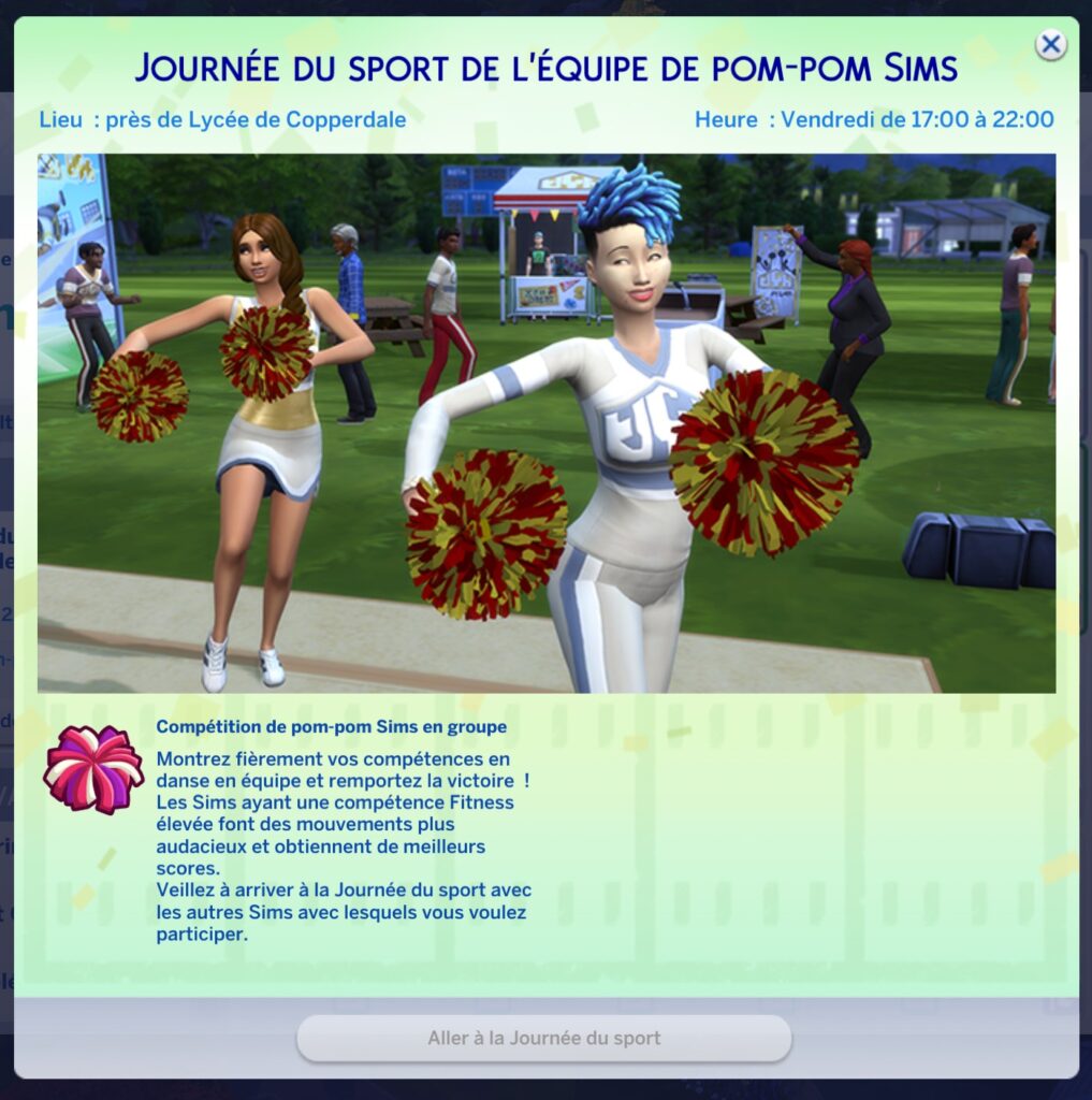 Les nouveautés du gameplay des Sims 4 Années Lycée