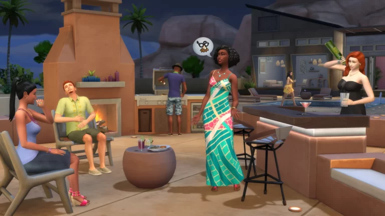Sims en fête.