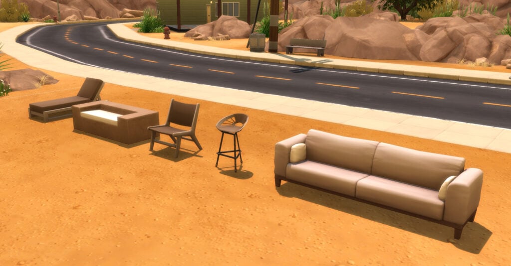 A la découverte du kit Sims 4 Luxe dans le Désert