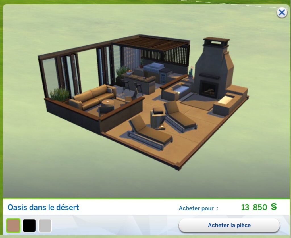 A la découverte du kit Sims 4 Luxe dans le Désert