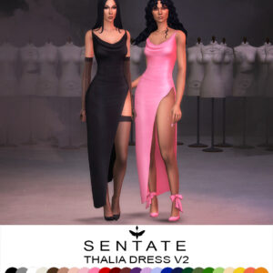 Deux modèles présentent robes élégantes.