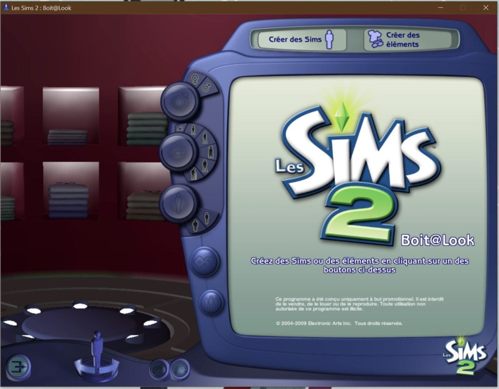Comment utiliser la Boit@Look des Sims 2 ?