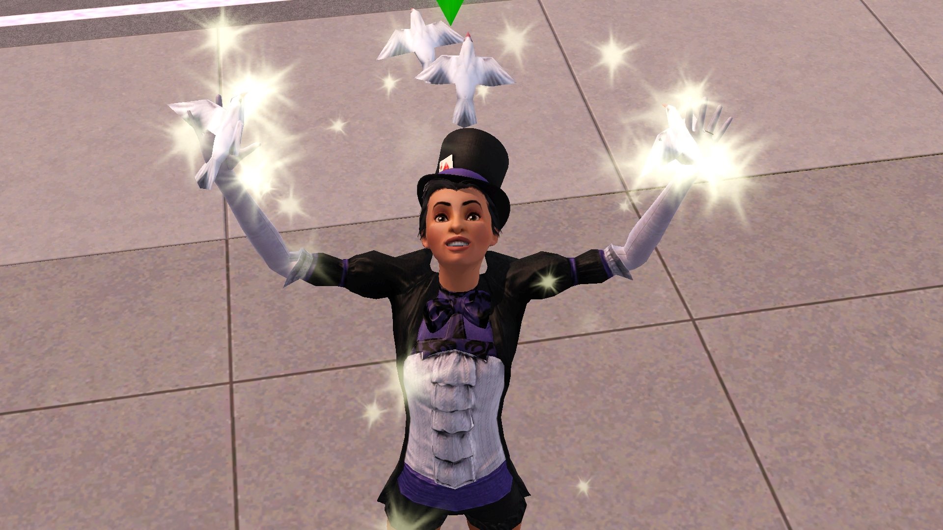 La carrière de Magicien des Sims 3 Showtime