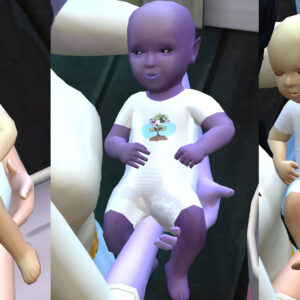 Tenue d'été pour bébé en vachette blanche