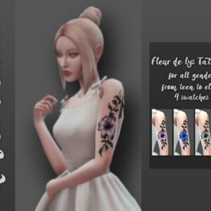 Fleur de lys tatouage No13